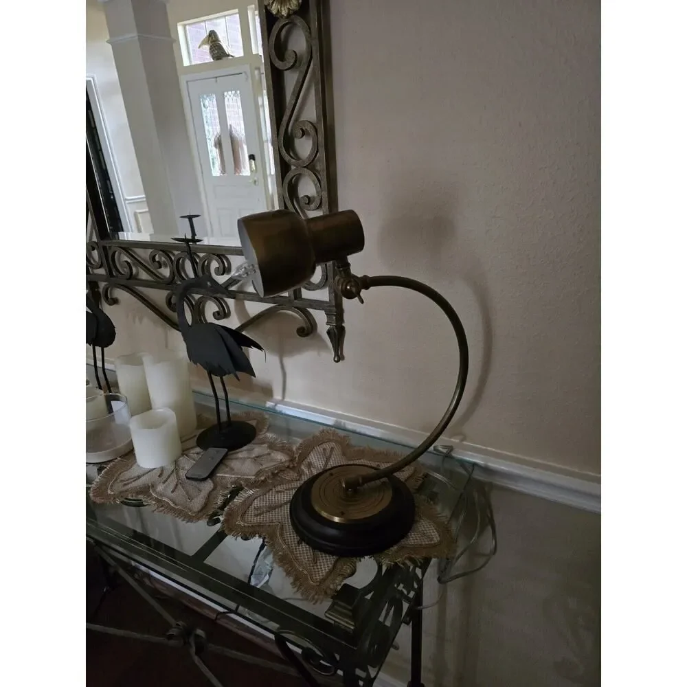 Pottery Barn Industrial Modern Arched Table Accent Lamp